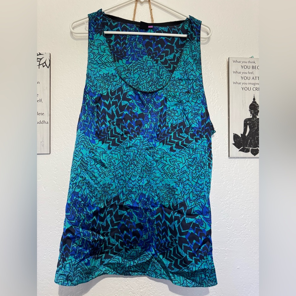 LYS - Blue Patterned Women's Top (A11)